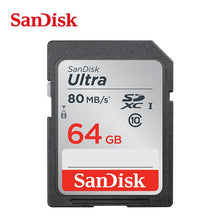 Cargar imagen en el visor de la galería, Sandisk Ultra 80MB/s SD card Class10 16gb 32gb 64gb 128GB Original TF/memory card flash stick for camera
