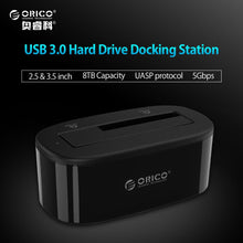 Load image into Gallery viewer, ORICO 6218US3 External HDD Docking Station 5Gbps USB 3.0 to SATA HDD Case Support UASP for 2.5/3.5 inch HDD/SSD 8TB
