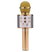 Cargar imagen en el visor de la galería, WS-858 Wireless Bluetooth Karaoke Handheld Microphone USB KTV Player Bluetooth Mic Speaker Record Music Microphones
