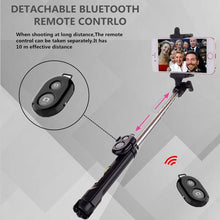 Cargar imagen en el visor de la galería, Mini Selfie Stick Foldable Tripod 3 in 1 Universal Romote Bluetooth Stick
