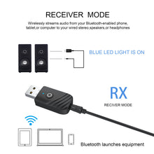 Cargar imagen en el visor de la galería, New 5.0 Bluetooth Audio Receiver Transmitter Three in One USB Adapter TV Computer Car SY319
