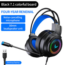 Load image into Gallery viewer, Computer Headset 7.1 Channel Wired Headset G58 Head-Mounted Game With Microphone Headset

