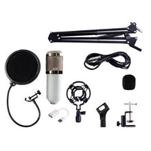 Load image into Gallery viewer, Professional Condenser Audio 3.5mm Wired BM800 Studio Microphone Vocal Recording KTV Karaoke Microphone Mic W/Stand For Computer
