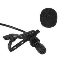 Load image into Gallery viewer, Andoer EY-510A Mini Portable Clip-on Lapel Lavalier Condenser Mic Wired Microphone for iPhone iPad Android Smartphone DSLRCamera
