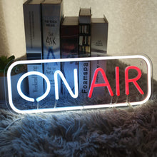 Load image into Gallery viewer, ON AIR Neon Sign LED Lights Signs Decorative Bright Night Light for Radio Television Video Podcast Party Wall Bedroom Club16&#39;&#39;*6&#39;&#39; inch with 5V ON/OFF USB 2M Cable (Multi)
