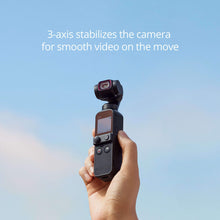 Cargar imagen en el visor de la galería, DJI Pocket 2 Creator Combo, 3 Axis Gimbal Stabilizer with 4K Camera, 1/1.7&quot; CMOS, 64MP Photo, Face Tracking, YouTube, Vlog, Portable Video Camera for Android and iPhone, Black
