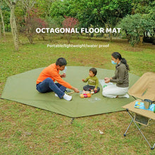 Cargar imagen en el visor de la galería, Outdoor Camping Tent Mat, Oversized Mat, Oxford Cloth, Waterproof, Moisture-Resistant, Wear-Resistant Polygonal Picnic Mat
