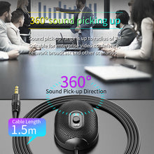 Load image into Gallery viewer, New 3.5mm Interface 360° Pickup Video Conference Omnidirectional Microphone Skype Language Chat Microphone
