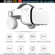 Cargar imagen en el visor de la galería, BOBO VR Z6 Bluetooth 3D Glasses Virtual Reality Box Google Cardboard Stereo Mic Headset Helmet
